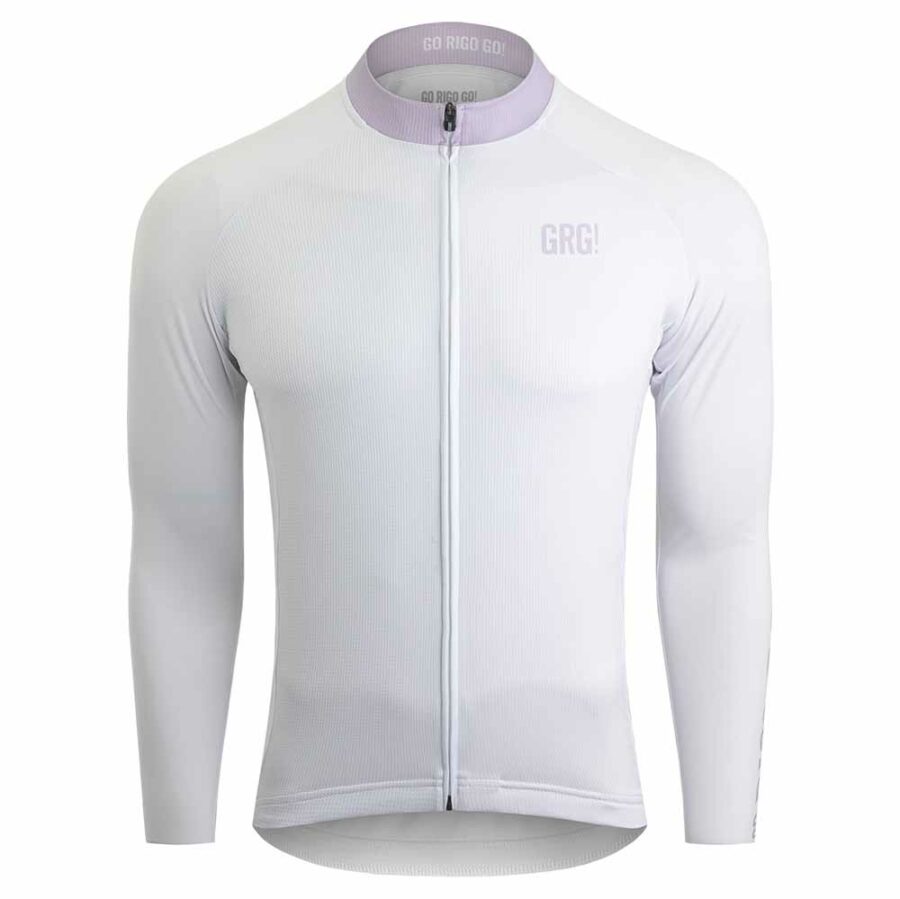 Jersey Ciclismo KM100 Manga Curta Comfort Amatista Manga Longa