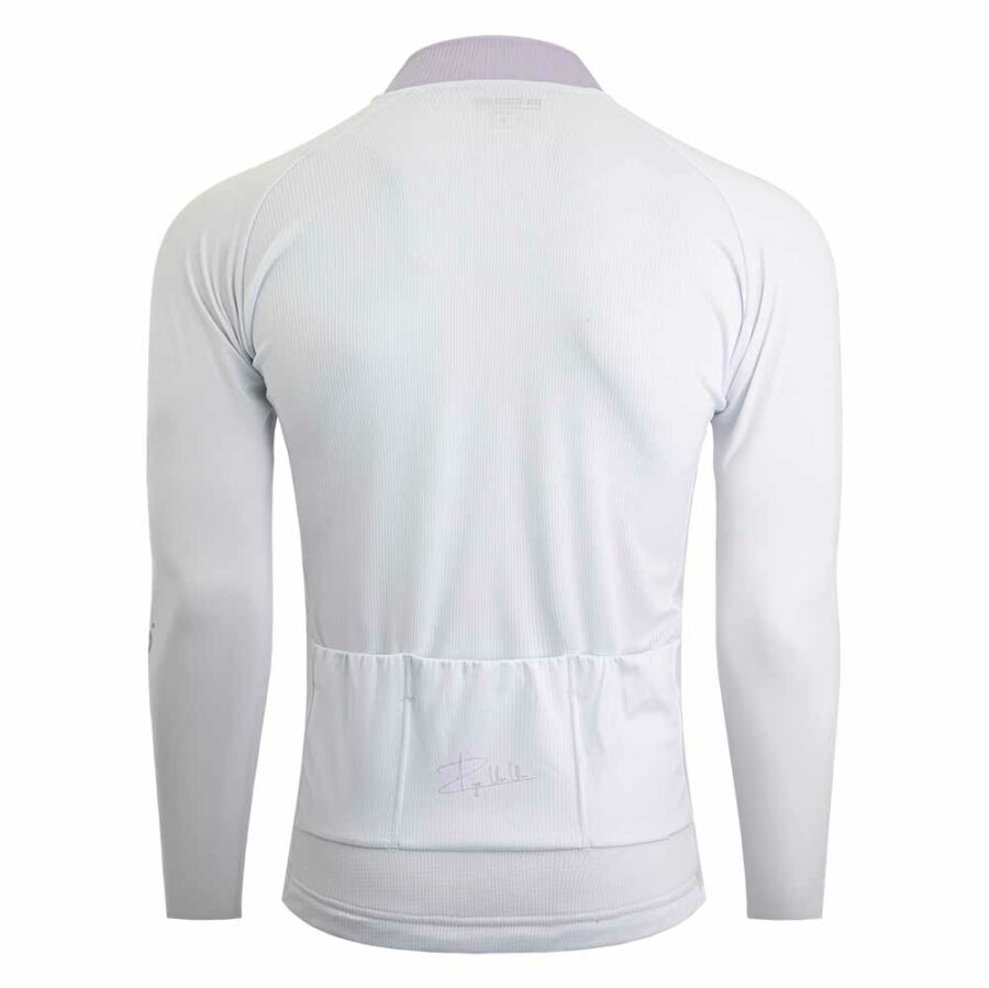 Jersey Ciclismo KM100 Manga Curta Comfort Amatista Manga Longa