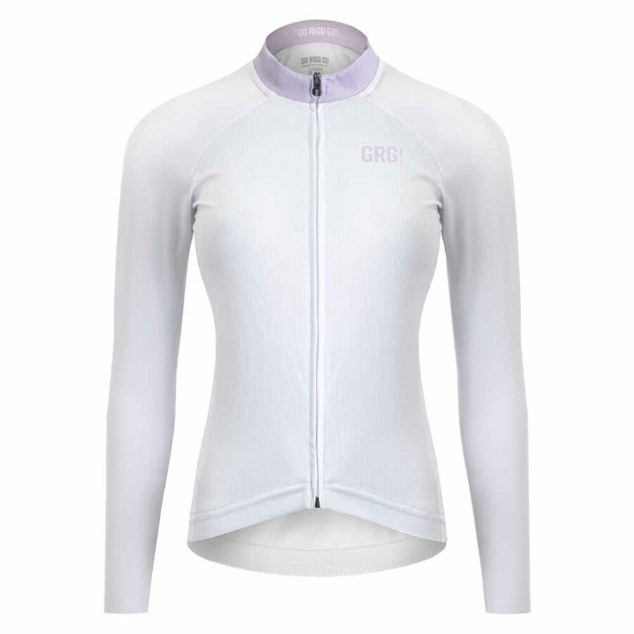 Jersey Ciclismo KM100 Manga Curta Comfort Amatista Manga Longa